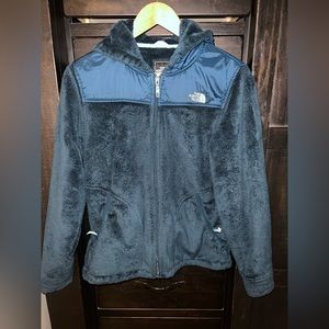 Women’s North Face Teal Jacket with Hood Size M